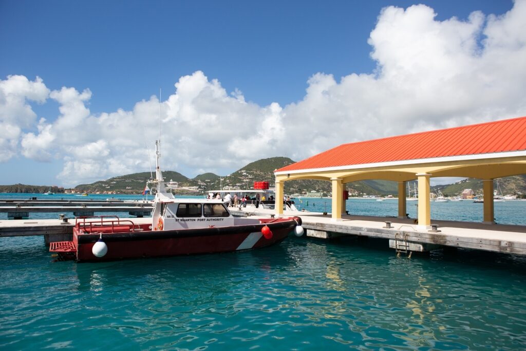 Small port in St Maarten