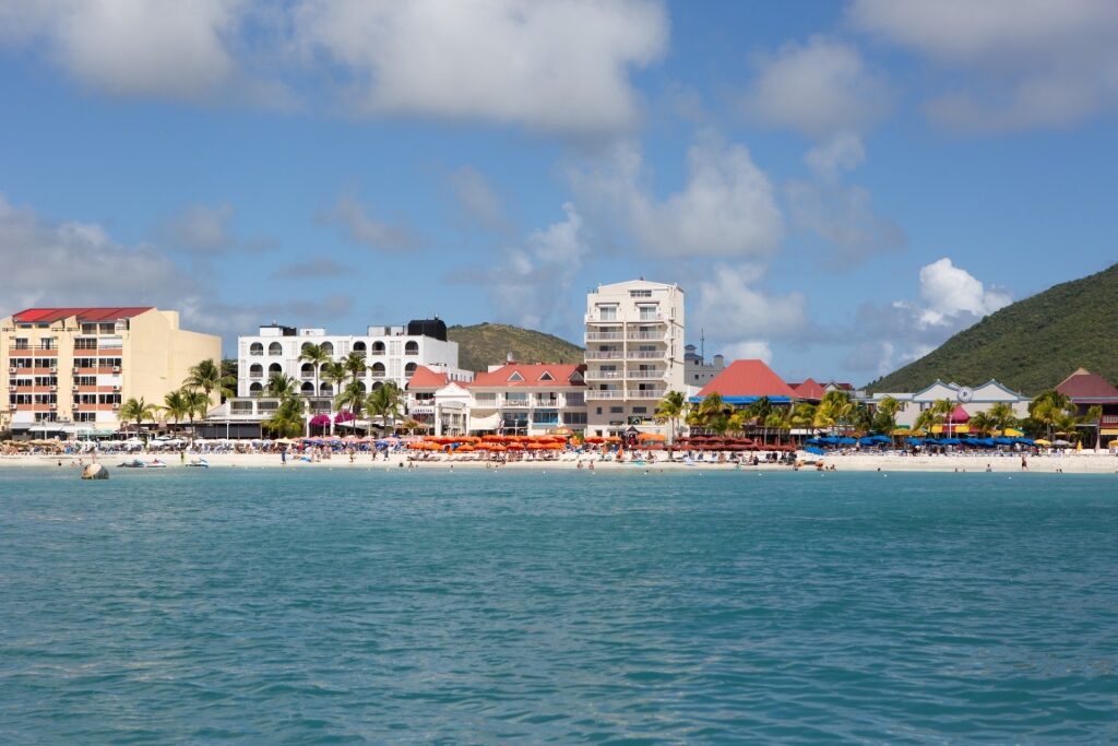 Waterfront of Philipsburg St Maarten