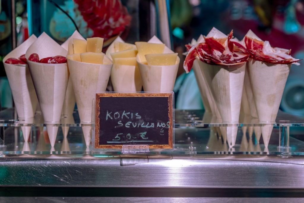 Food at the Mercado de Triana