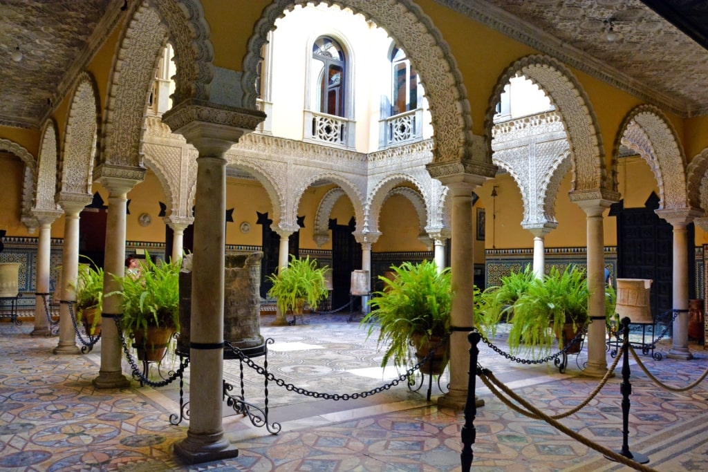 Majestic interior of the Palace of the Countess of Lebrija