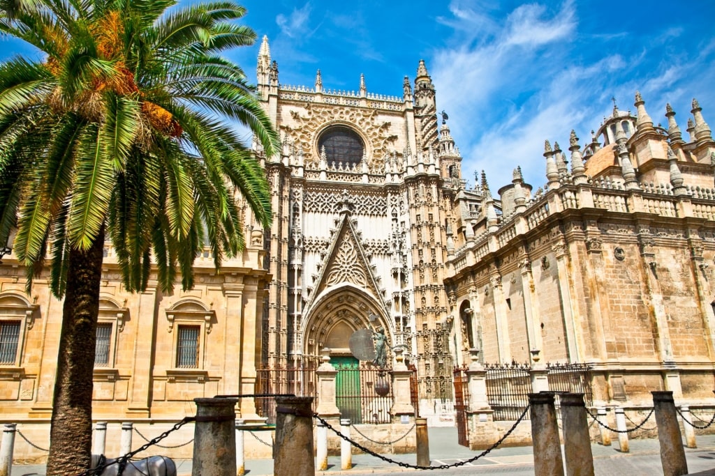 Majestic exterior of Seville Cathedral