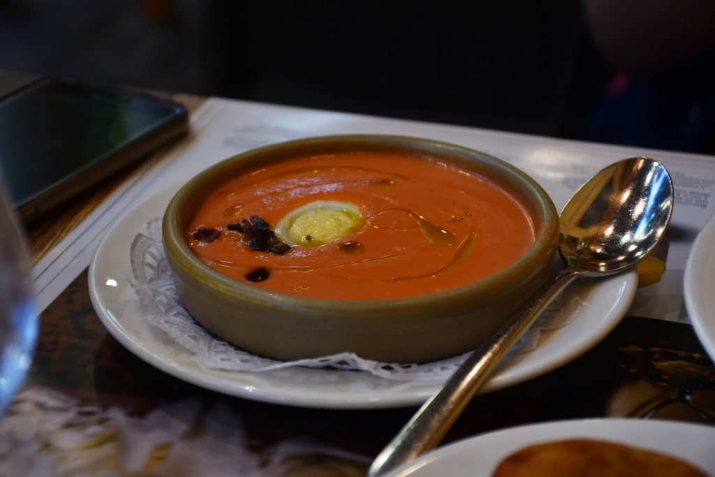 Bowl of gazpacho