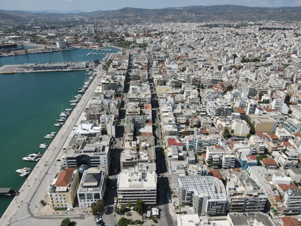 Aerial view of Volos Greece