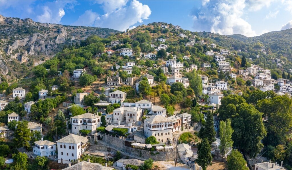 Scenic mountain village of Makrinitsa