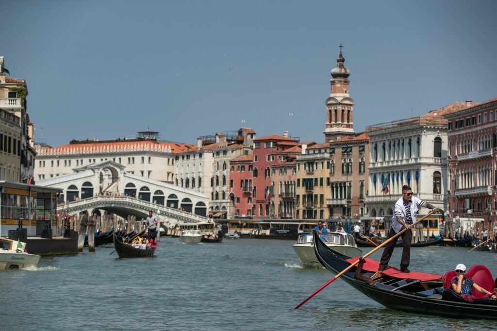 Scenic landscape of Venice Grand Canal