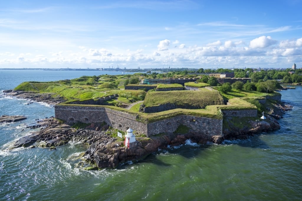 Historic Suomenlinna Fortress in Helsinki, Finland