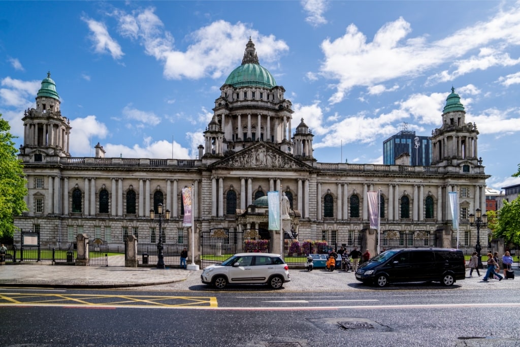 Street view of Belfast, Northern Ireland