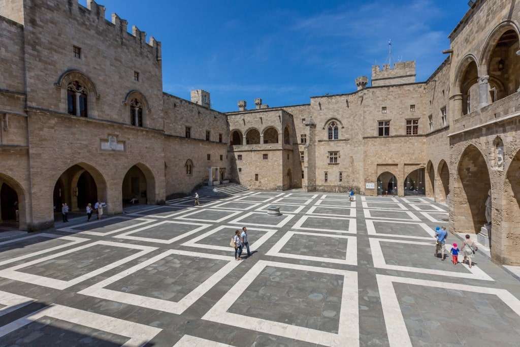 Palace of the Grand Master in the Medieval City of Rhodes, Greece