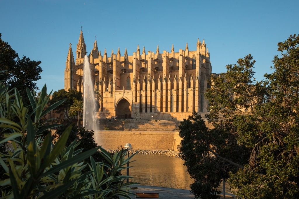 Majestic La Seu Cathedral in Palma De Mallorca, Spain