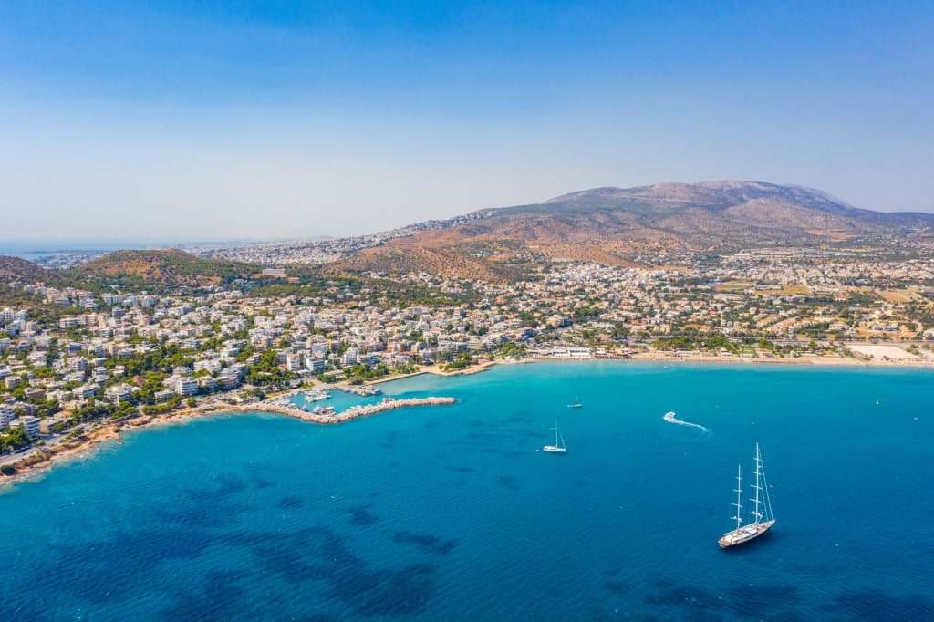 Aerial view of Yabanaki Beach