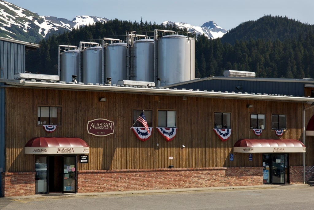 Exterior of the Alaskan Brewing Co. Tasting Room