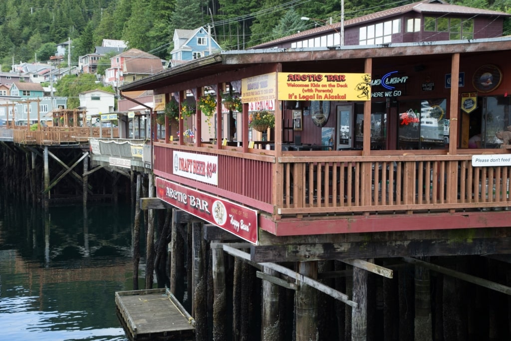 Creek street, one of the best landmarks in Alaska