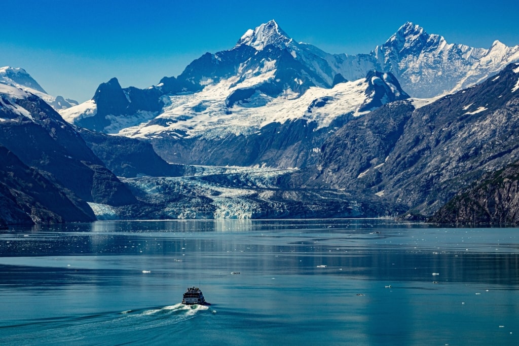 Scenic landscape of Glacier Bay National Park and Preserve