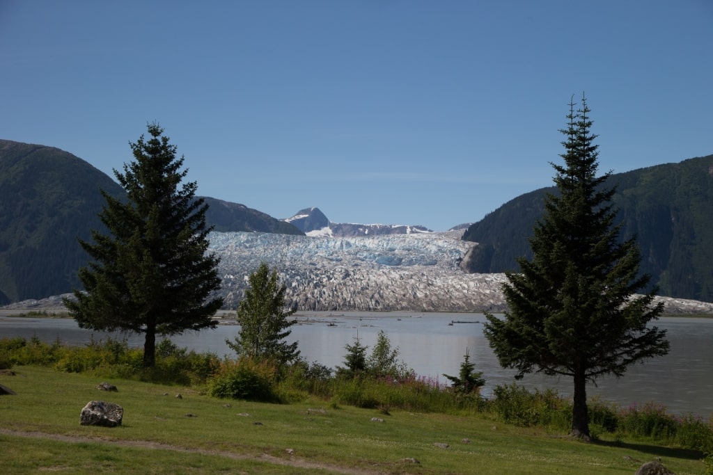 Scenic landscape of Mendenhall Glacier