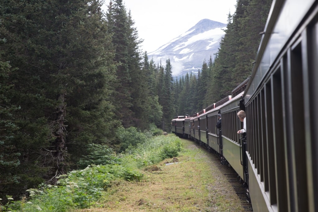 White Pass and Yukon Route Railroad, one of the best landmarks in Alaska