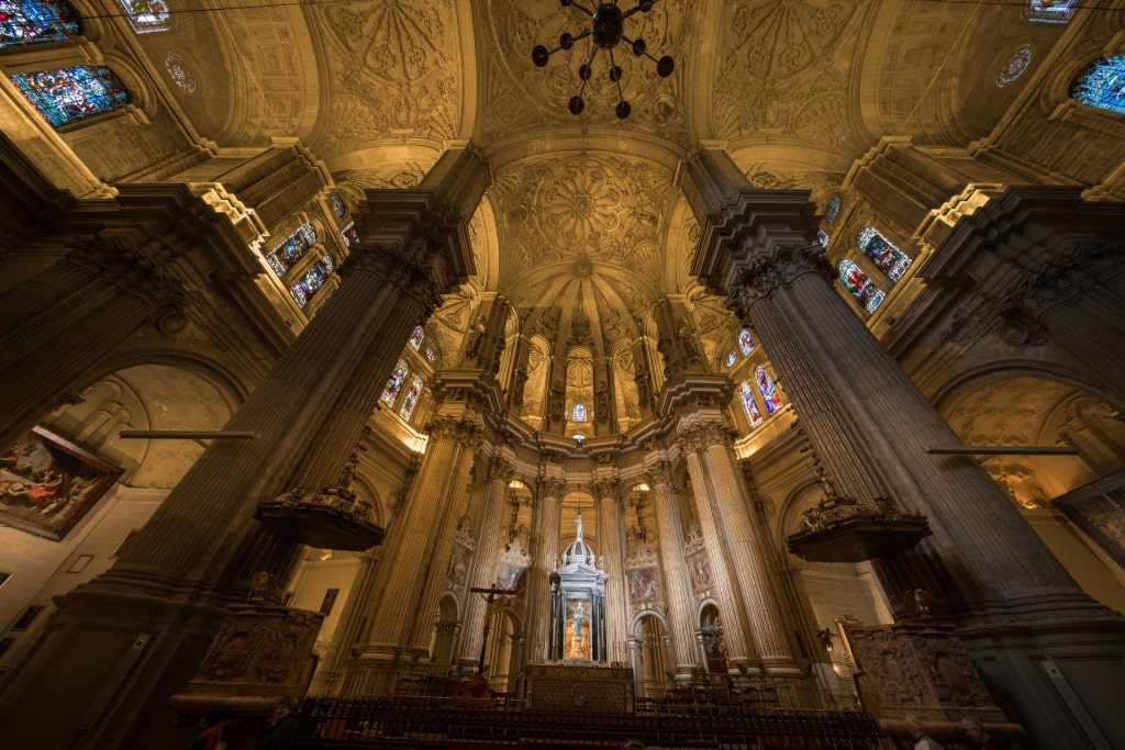 View inside Catedral de Málaga