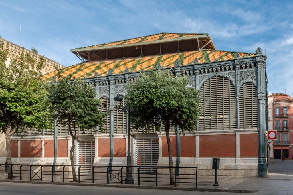 Unique exterior of Mercado Central de Atarazanas