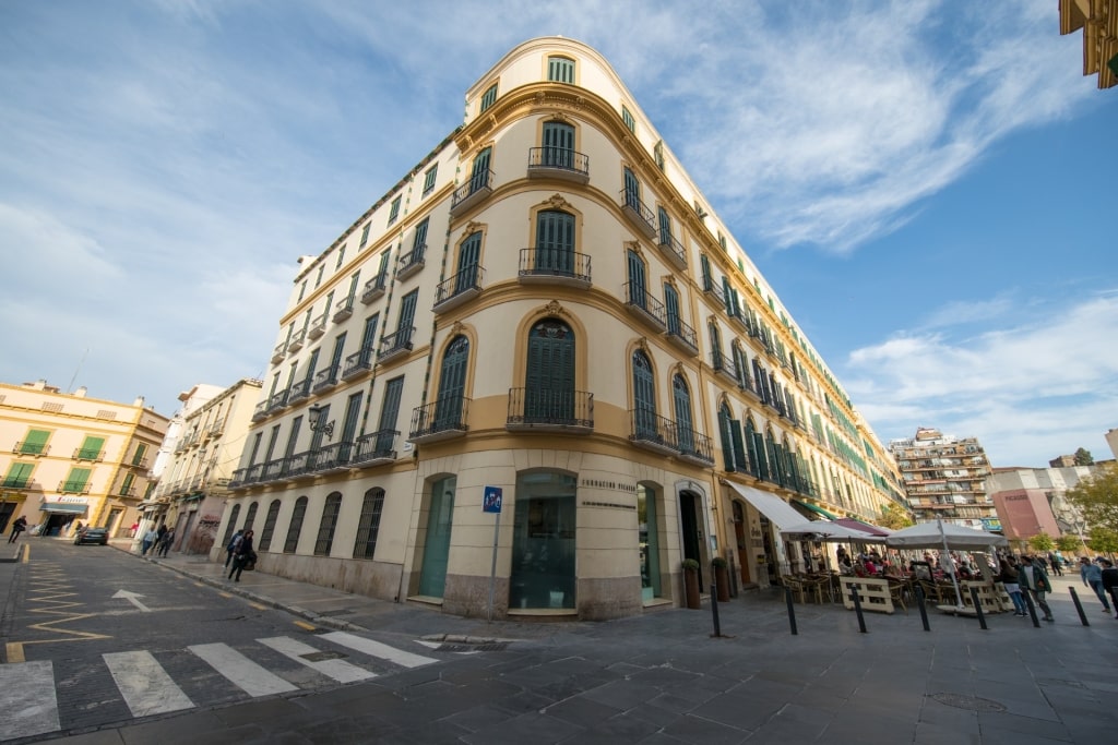 Street view of Malaga Old Town