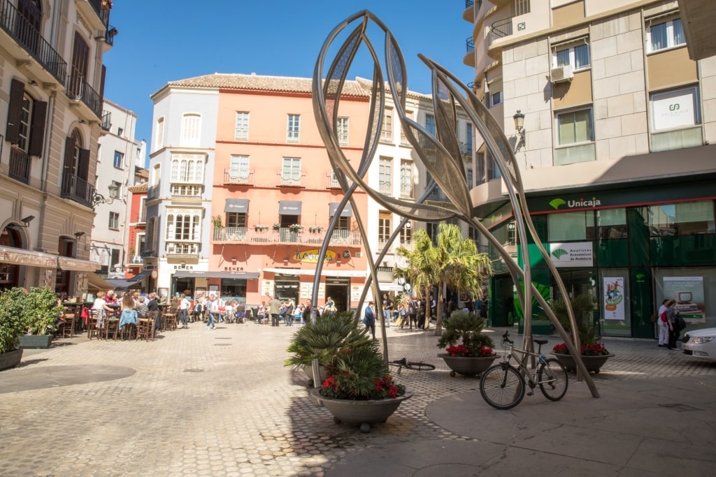 Street view of Malaga Old Town