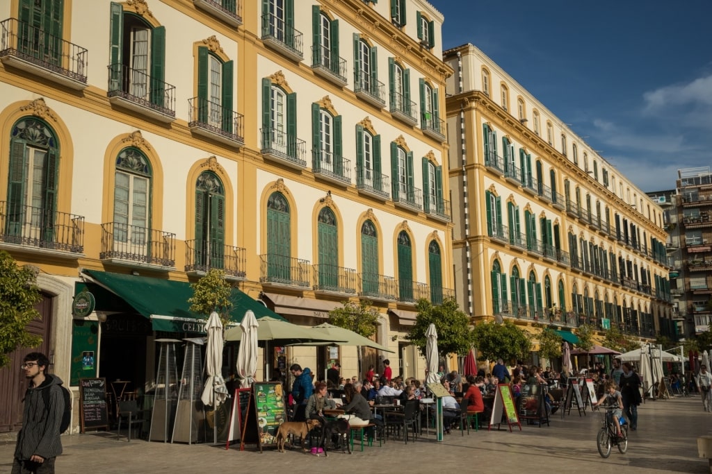 Street view of Plaza de la Merced