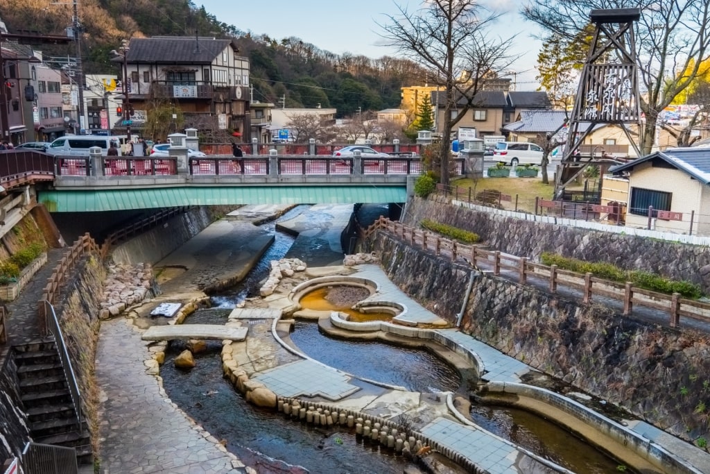 View of Arima Onsen in Kobe