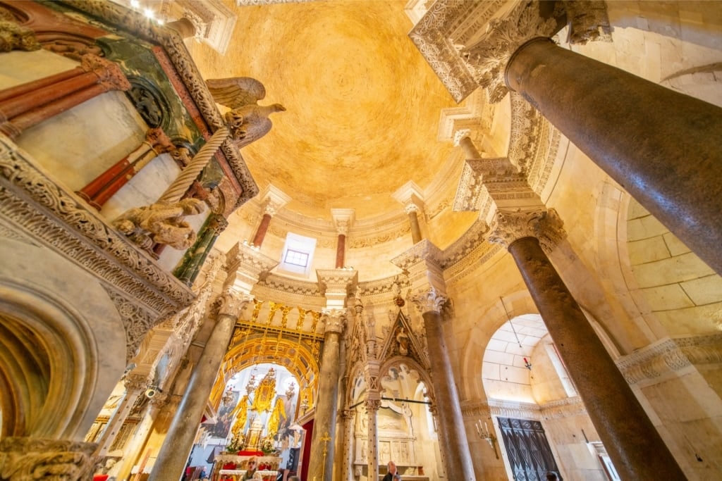 View inside the Cathedral of St. Domnius