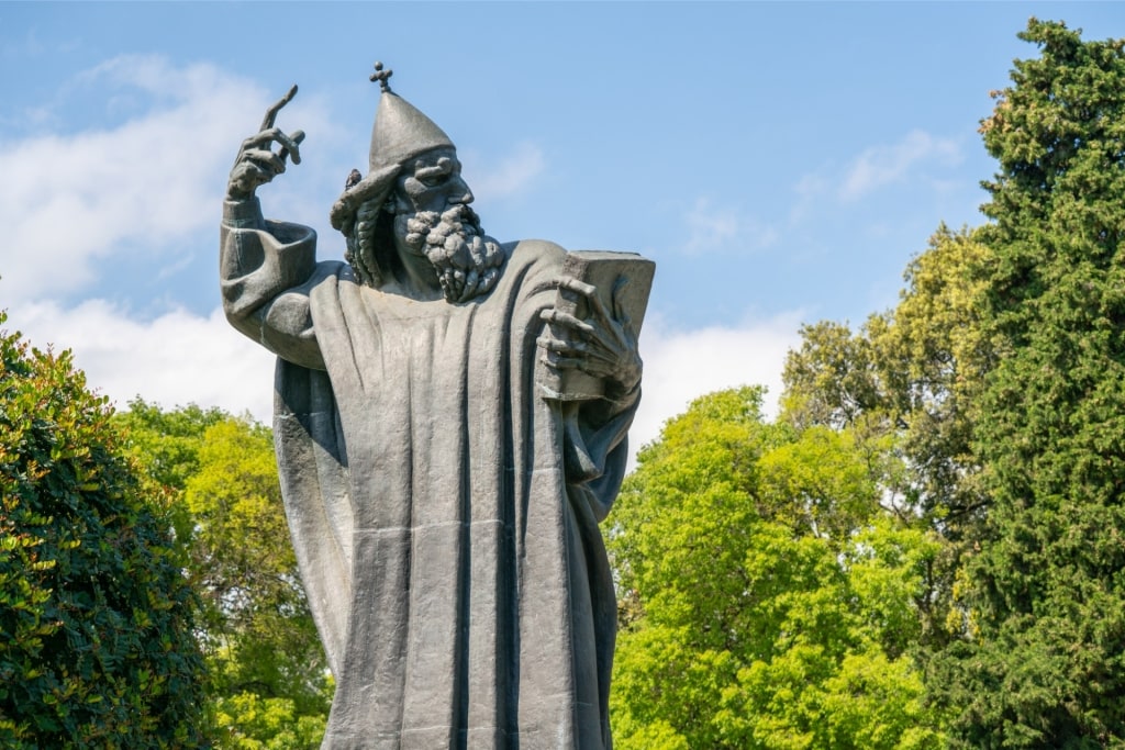 Iconic Gregory of Nin Statue in Old Town Split