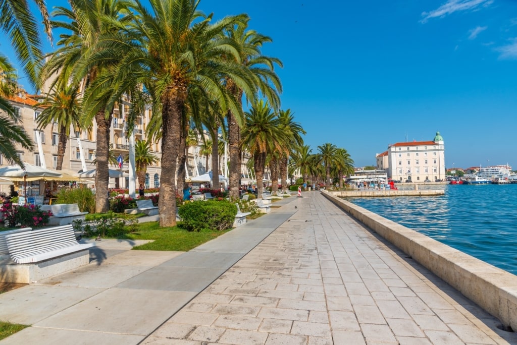 Riva Promenade in Old Town Split