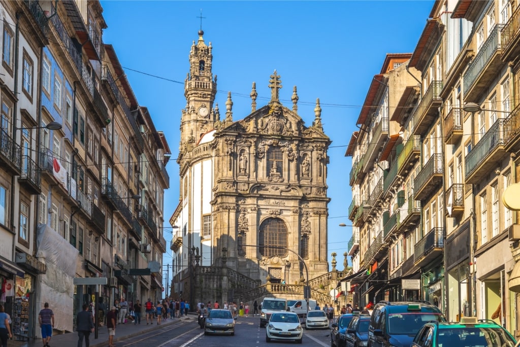 Street view of Igreja dos Clérigos