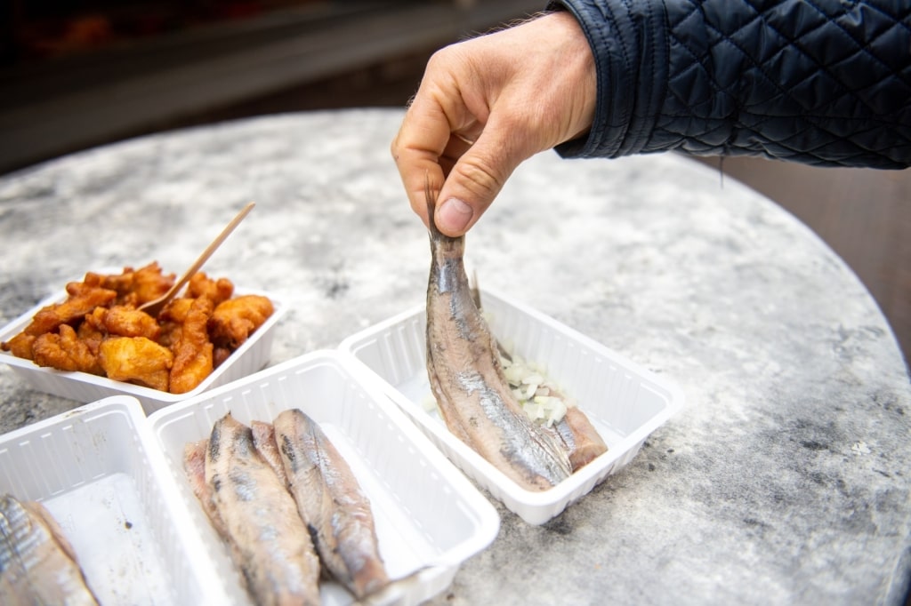 What to eat in Amsterdam - herring