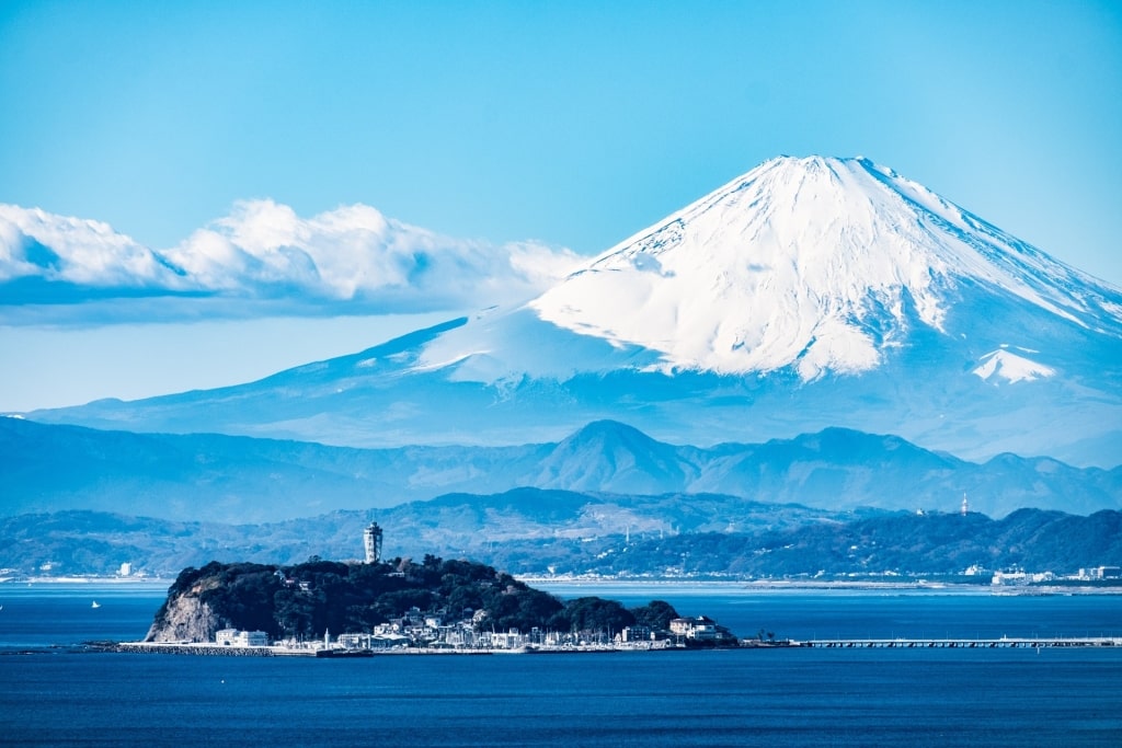 Scenic landscape of Enoshima