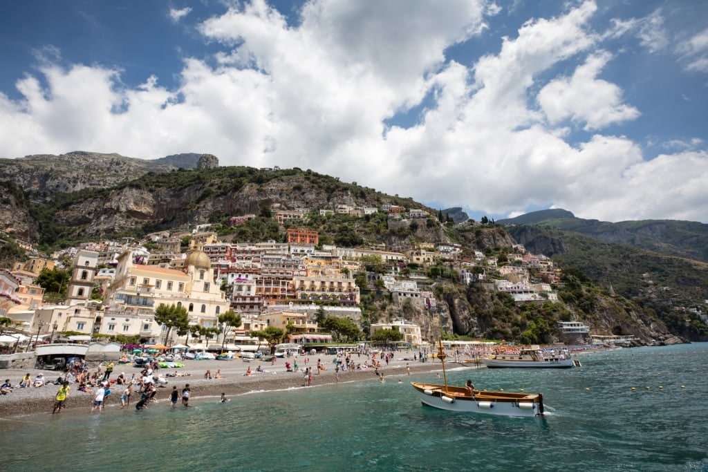 Beautiful shoreline of Sorrento, Italy