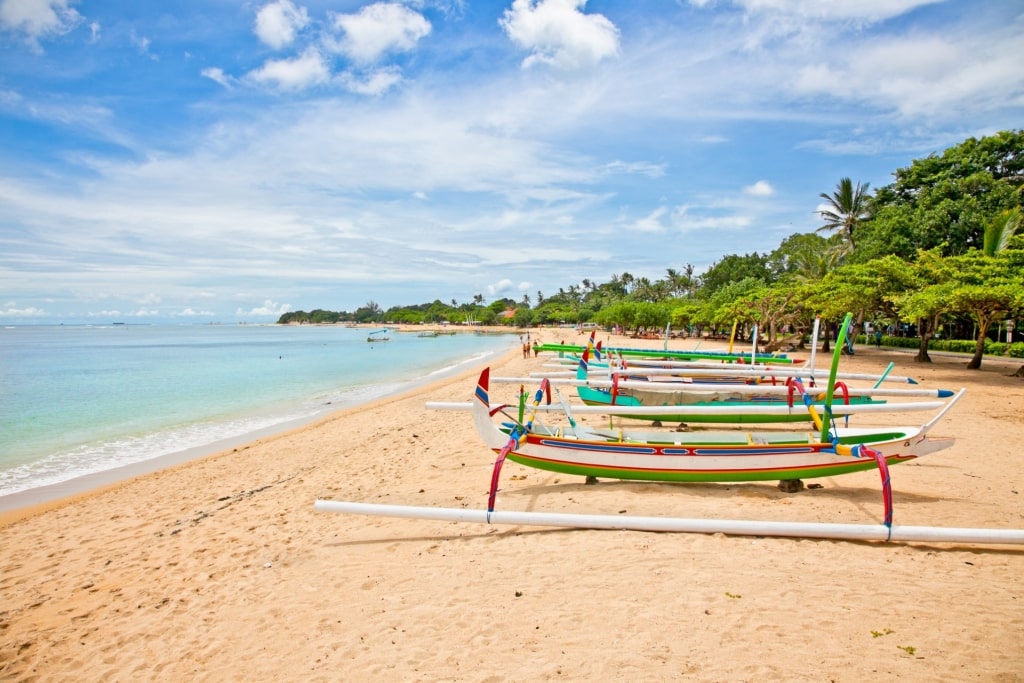 Quiet beach in Bali, Indonesia