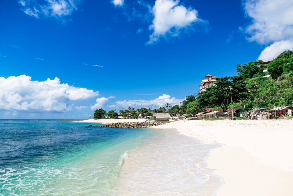 White sand beach in Bali, Indonesia