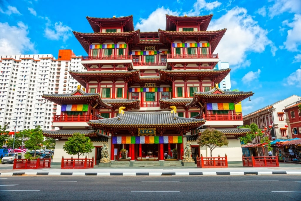 Exterior of Buddha Tooth Relic Temple and Museum