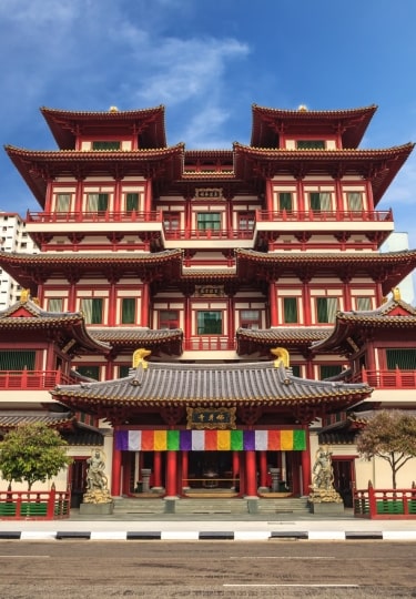 Street view of Chinatown Singapore