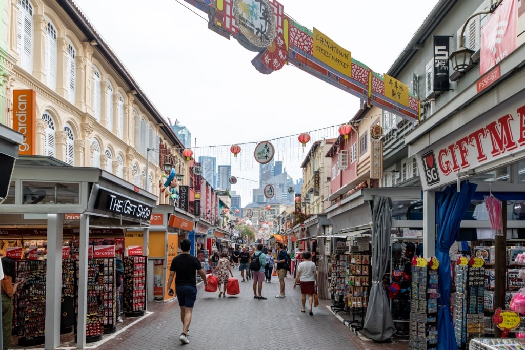 Lively Pagoda Street in Singapore