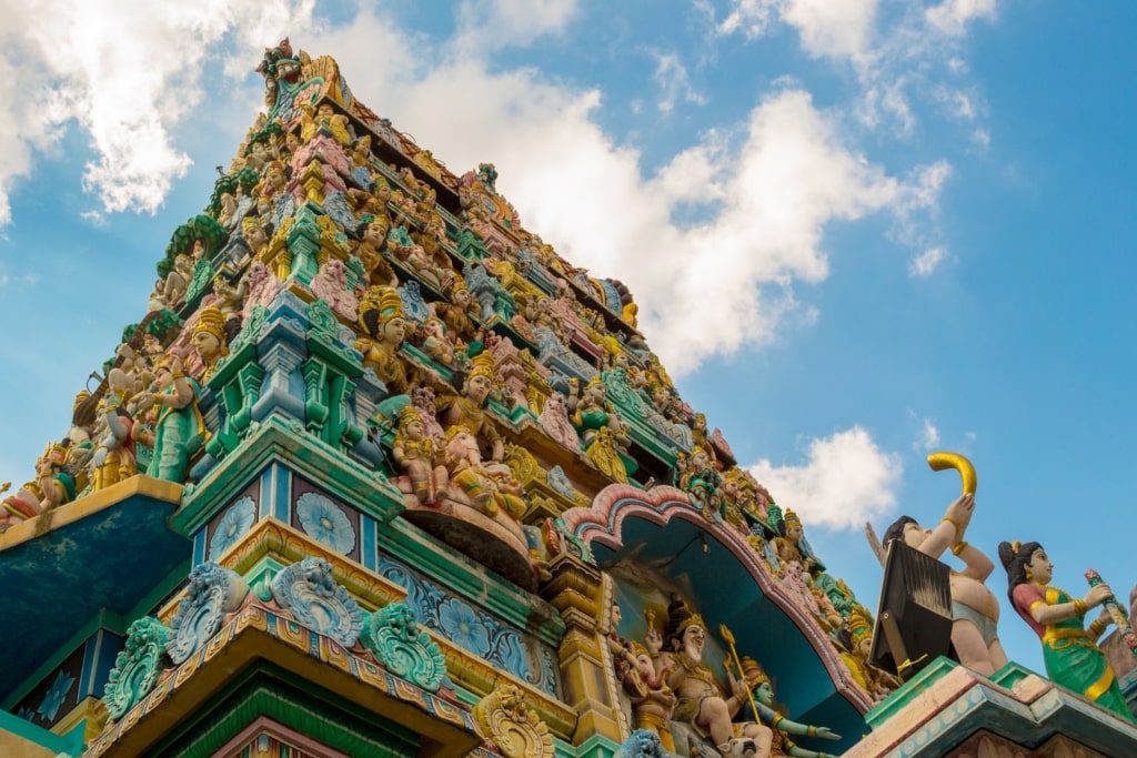 Colorful exterior of Sri Layan Sithi Vinayagar Temple