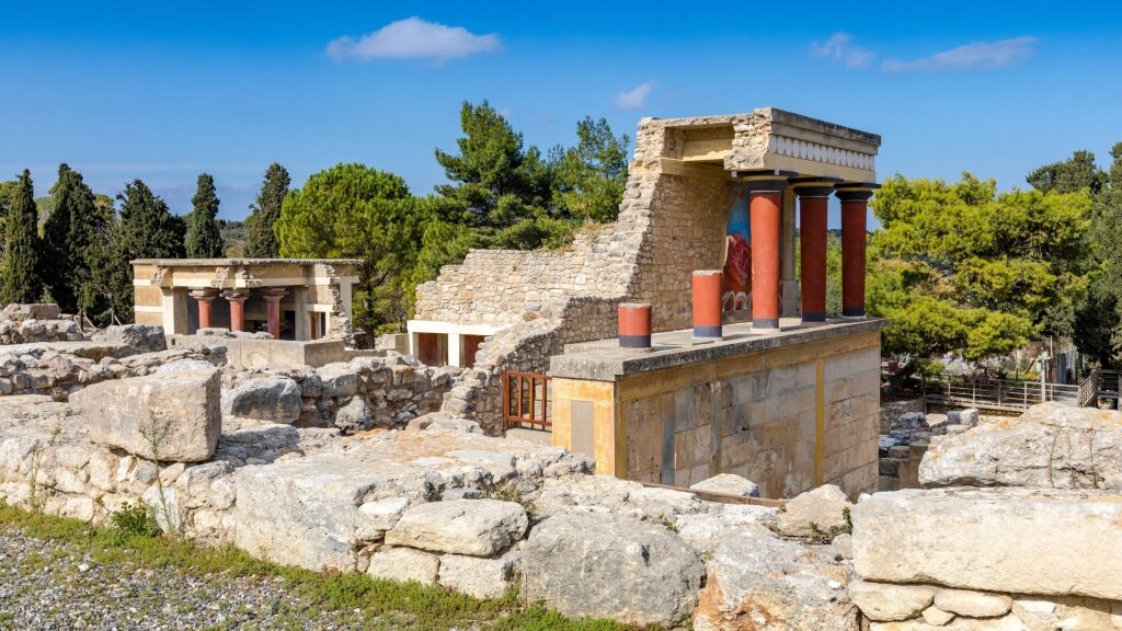 Greek ruins of Knossos Palace