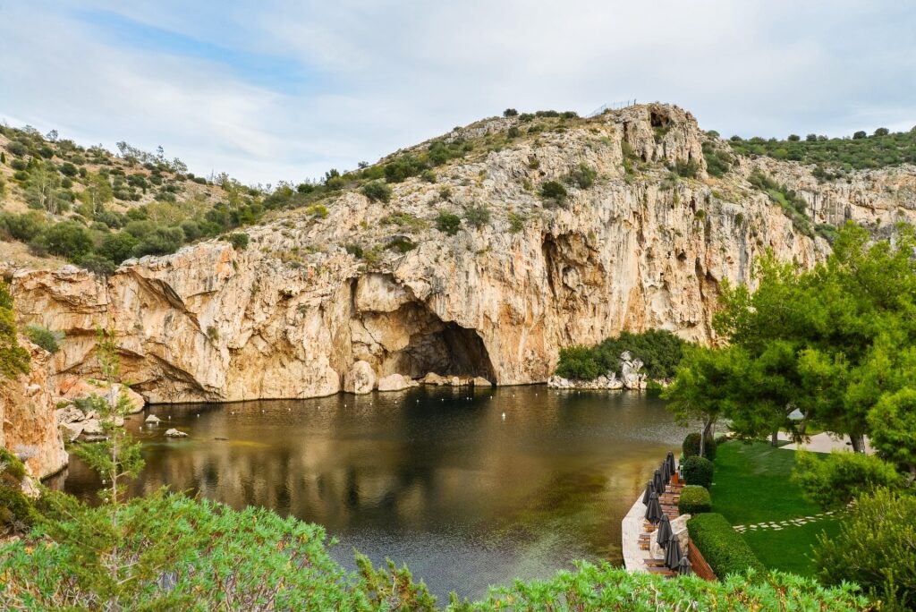 Quiet scenery at Lake Vouliagmeni