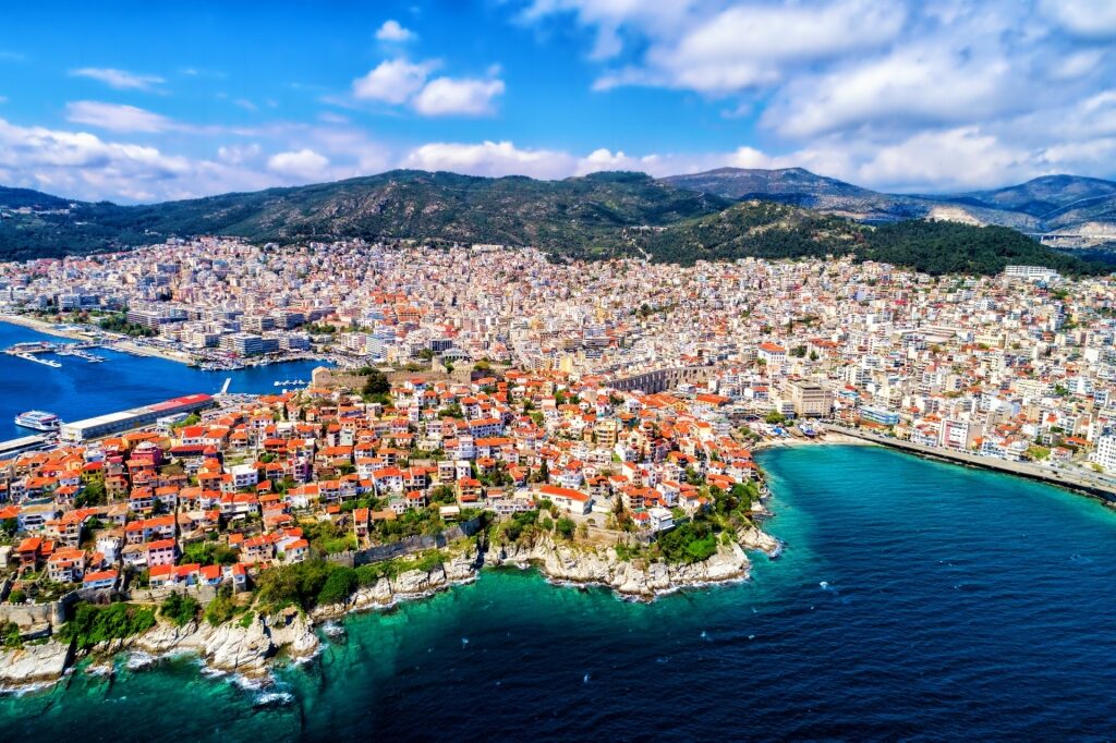 Beautiful waterfront of Kavala