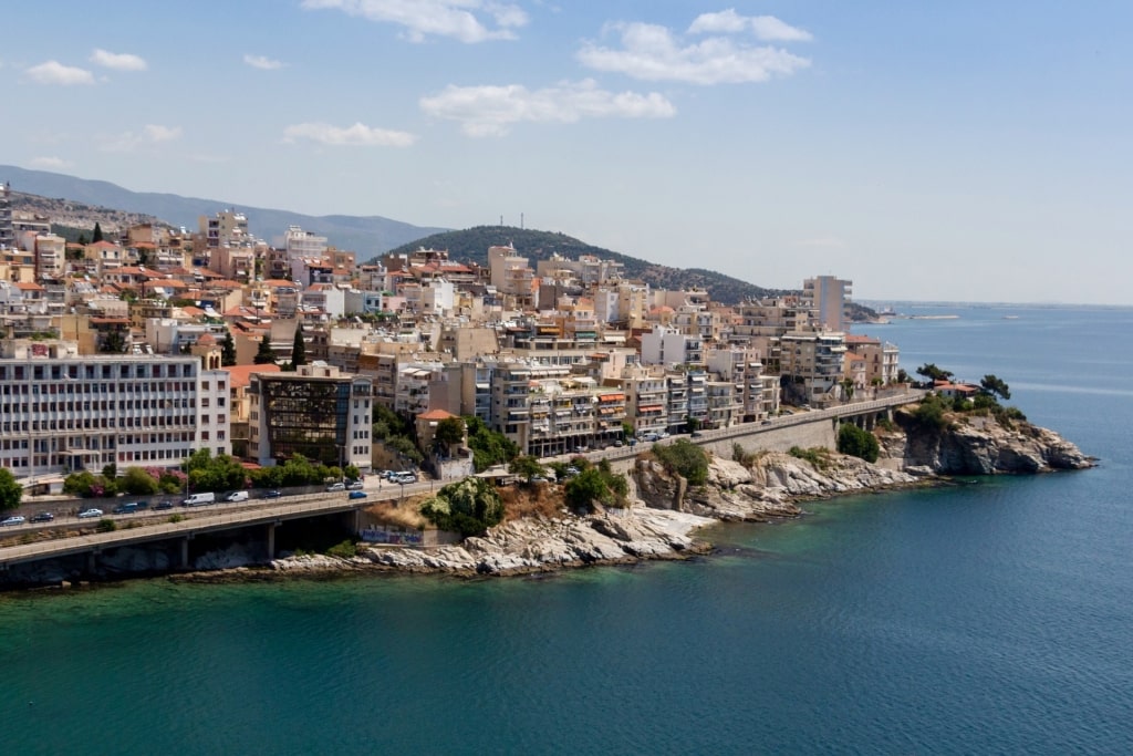 Beautiful waterfront of Kavala