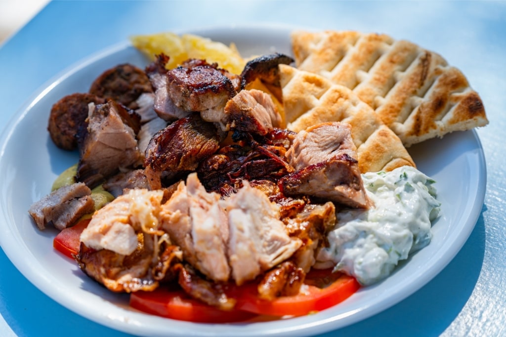 Plate of gyros