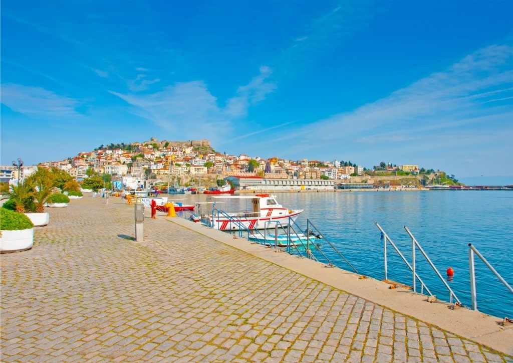 Harbor of a city in Greece