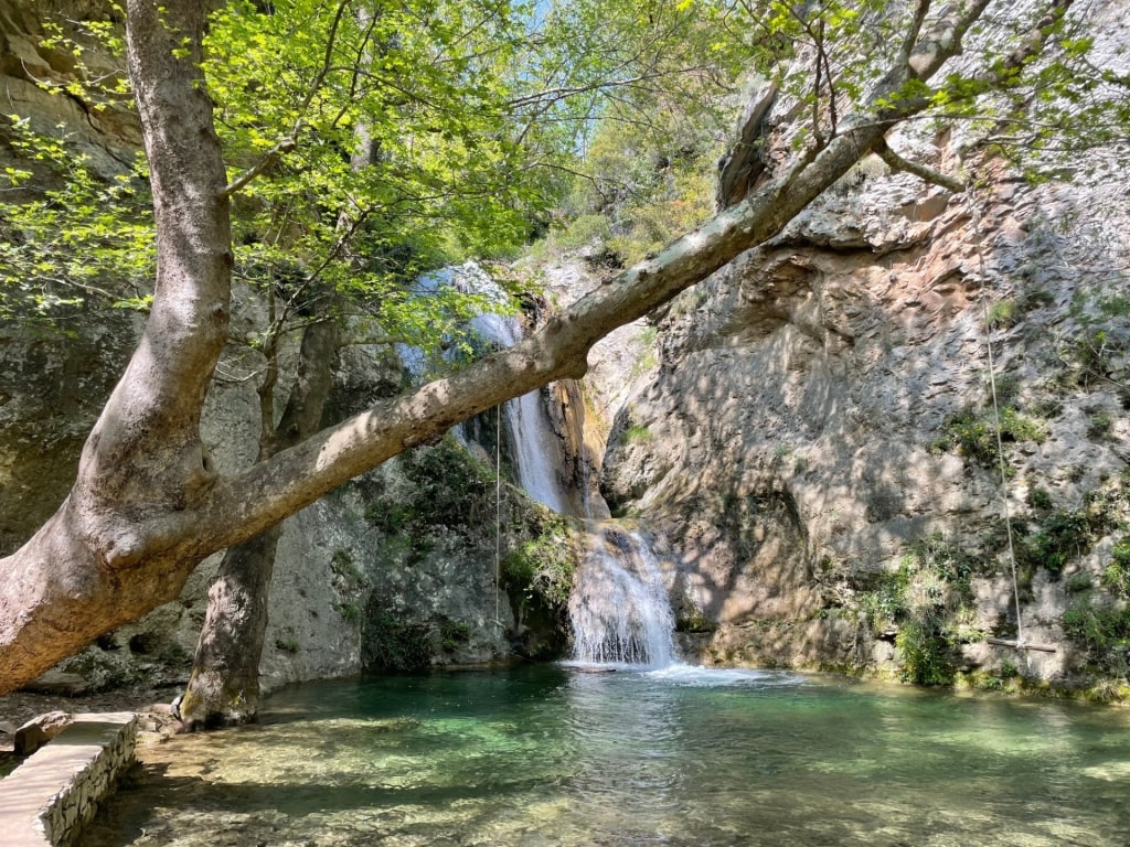 View while hiking the Waterway Trail in Greece