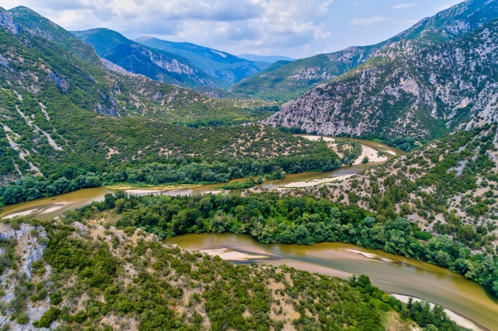 Lush landscape of Nestos