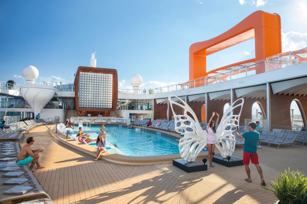 Pool aboard Celebrity Cruises