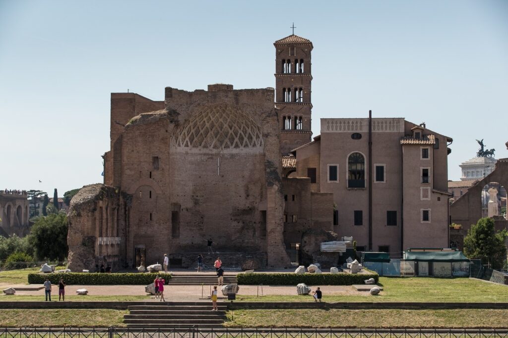 Historic site of Domus Aurea in Monti, Rome