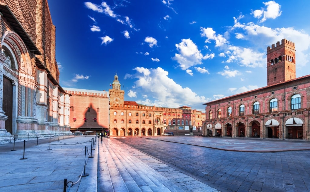 Street view of Piazza Maggiore