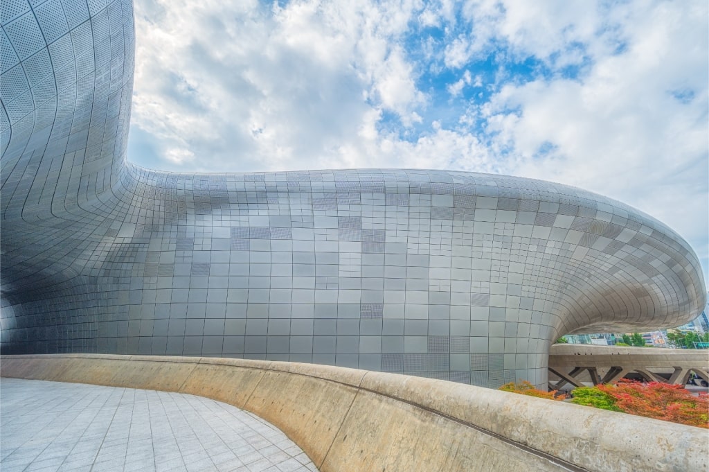 Exterior of the Dongdaemun Design Plaza